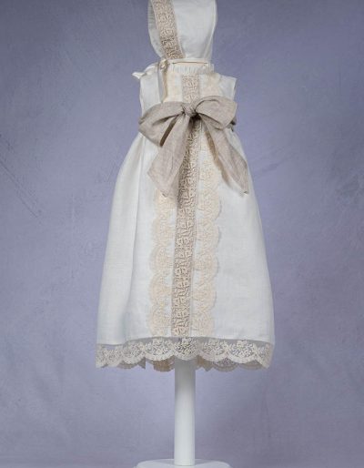 Batón lino 100% con capota - Ref. B1326