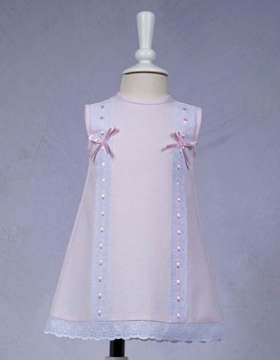 Batón piqué pasacinta - Ref. B1327