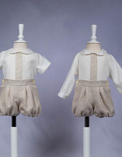 Conjunto camisa y pantalón lino 100% - Ref. B3996