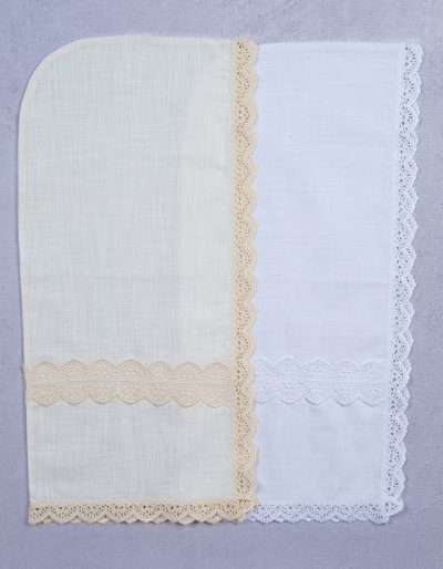 Capucha bautismal de lino - Ref. B9061
